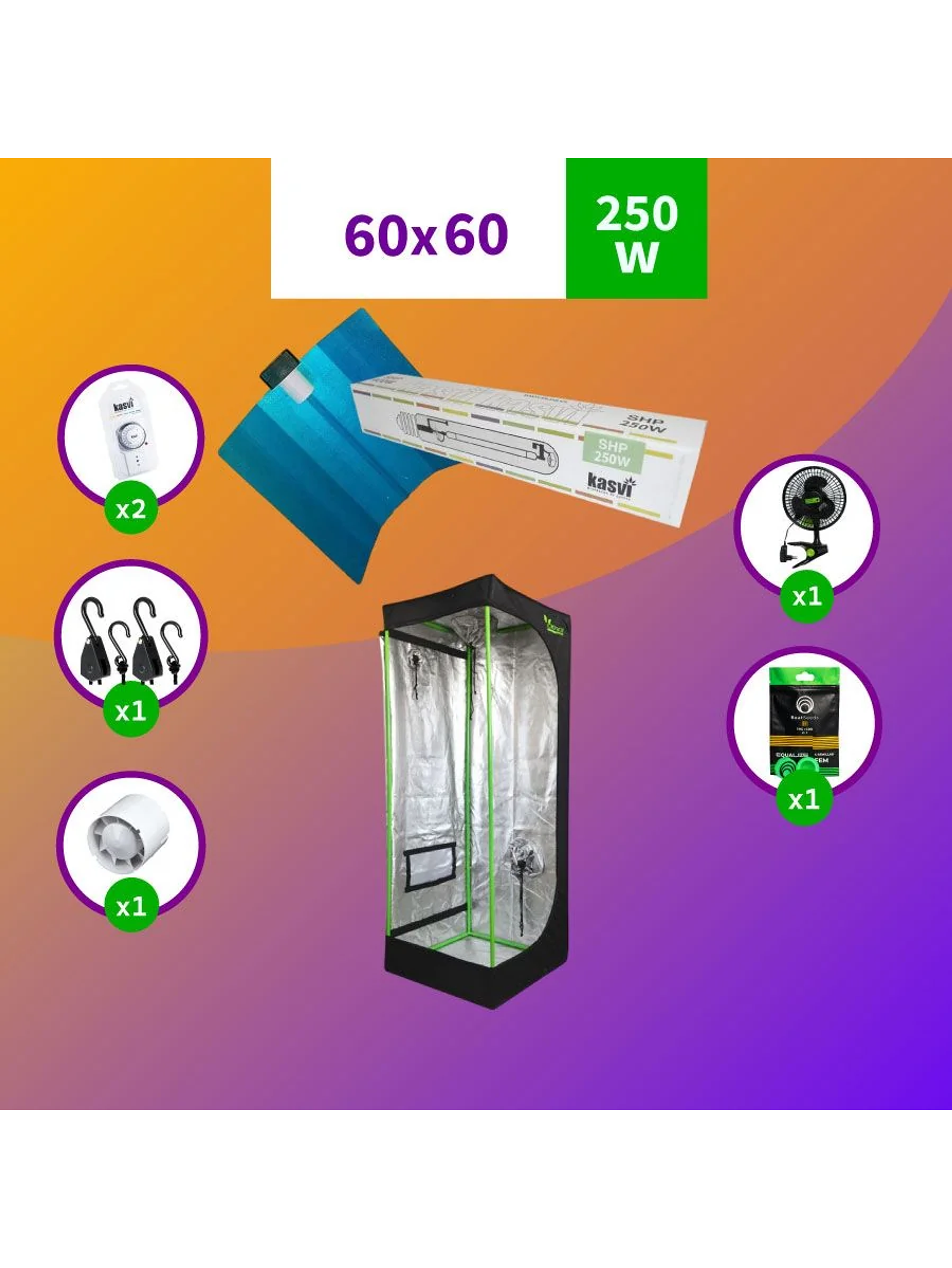 Pack  60X60 Básico Hps - 150W 1