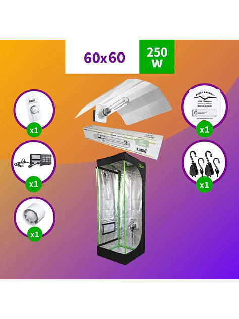 Pack Sodio Indoor 60X60 Básico Hps - 250W 1