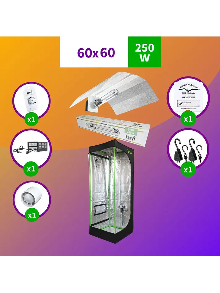Pack Sodio Indoor 60X60 Básico Hps - 250W 1