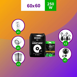 PACK SODIO INDOOR 60X60 FULL 250W-HPS