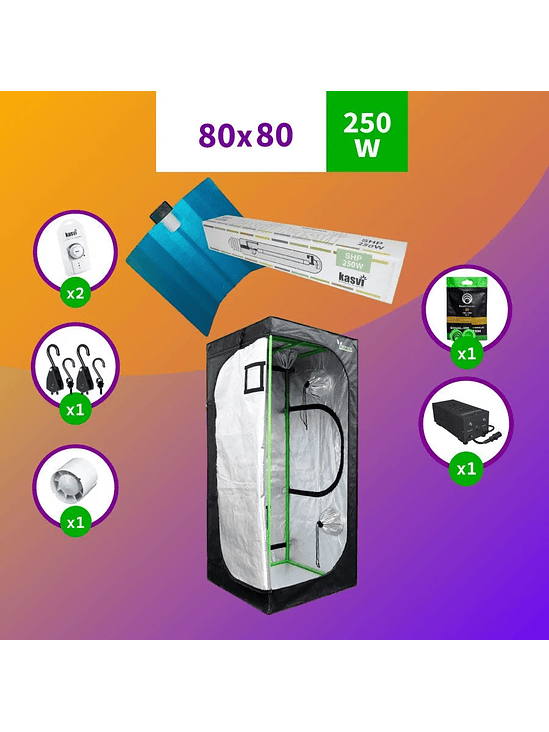 PACK 80X80 BÁSICO HPS - 250W 1