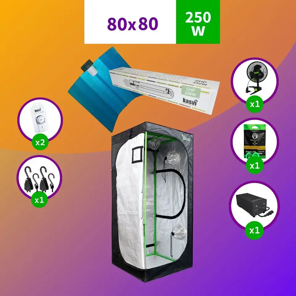 Pack 80X80 Medio Hps - 250W 1