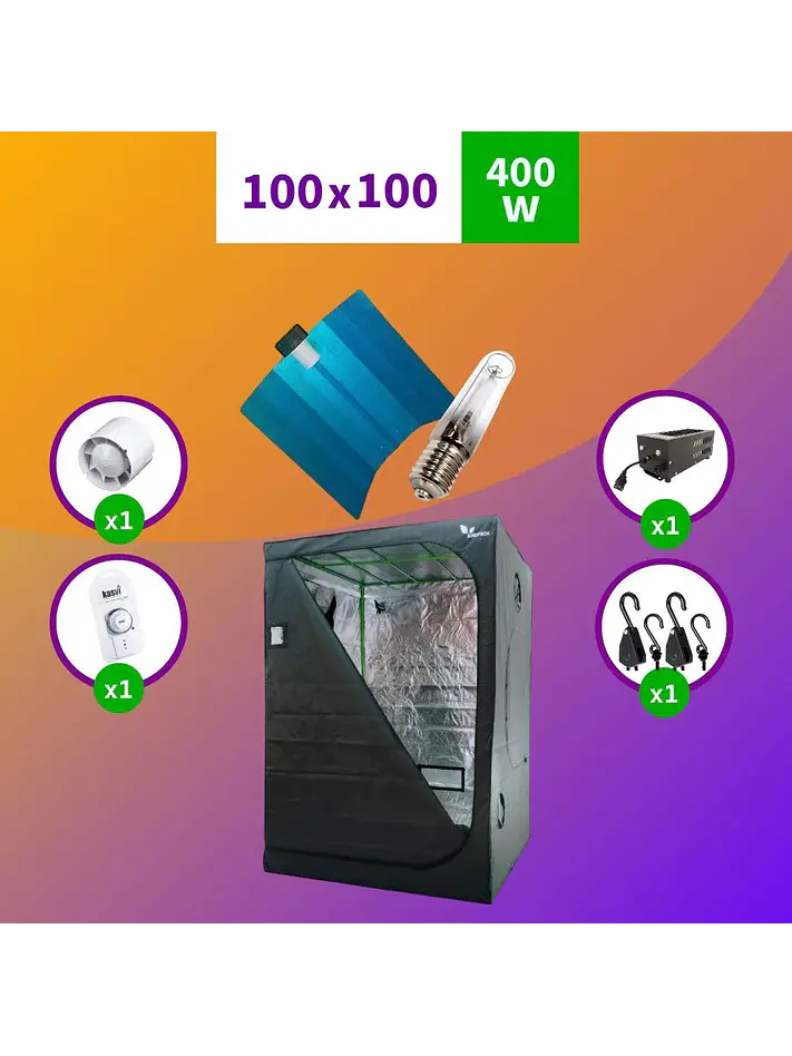 Pack Sodio Indoor 100X100 Hps - 400W Básico 1