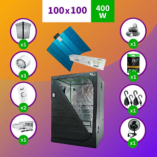 PACK SODIO INDOOR 100X100 FULL HPS - 400W