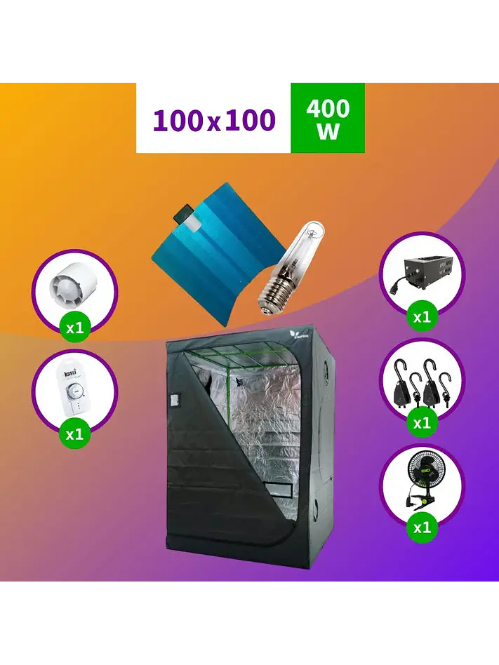 Pack Sodio Indoor 100X100 Hps - 400W Medio 1