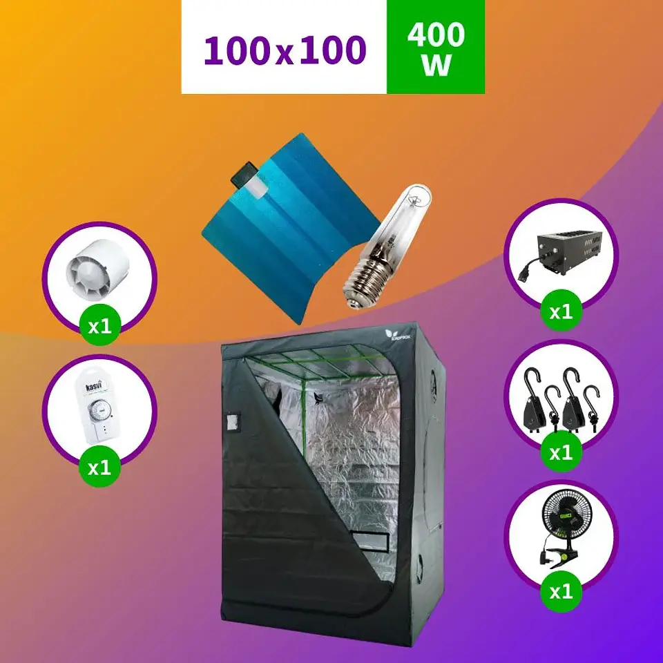 Pack Sodio Indoor 100X100 Hps - 400W Medio 1