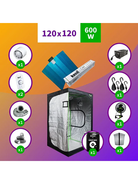Pack Sodio 120X120 Full Hps - 600W 1