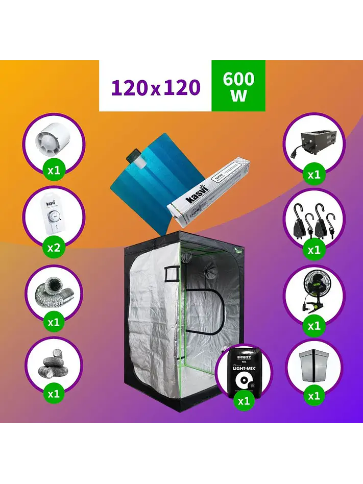 Pack Sodio 120X120 Full Hps - 600W 1