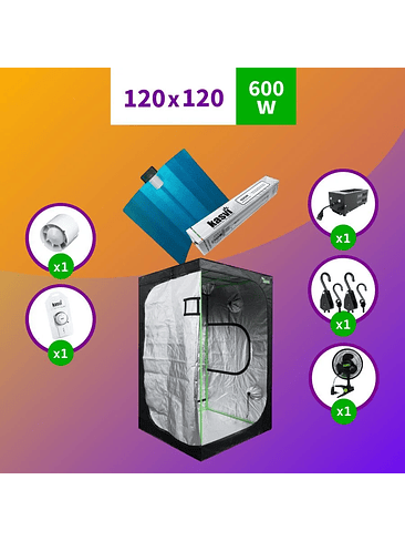 PACK SODIO 120X120 MEDIO HPS - 600W 1