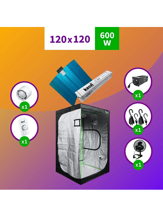 PACK SODIO 120X120 MEDIO HPS - 600W 1