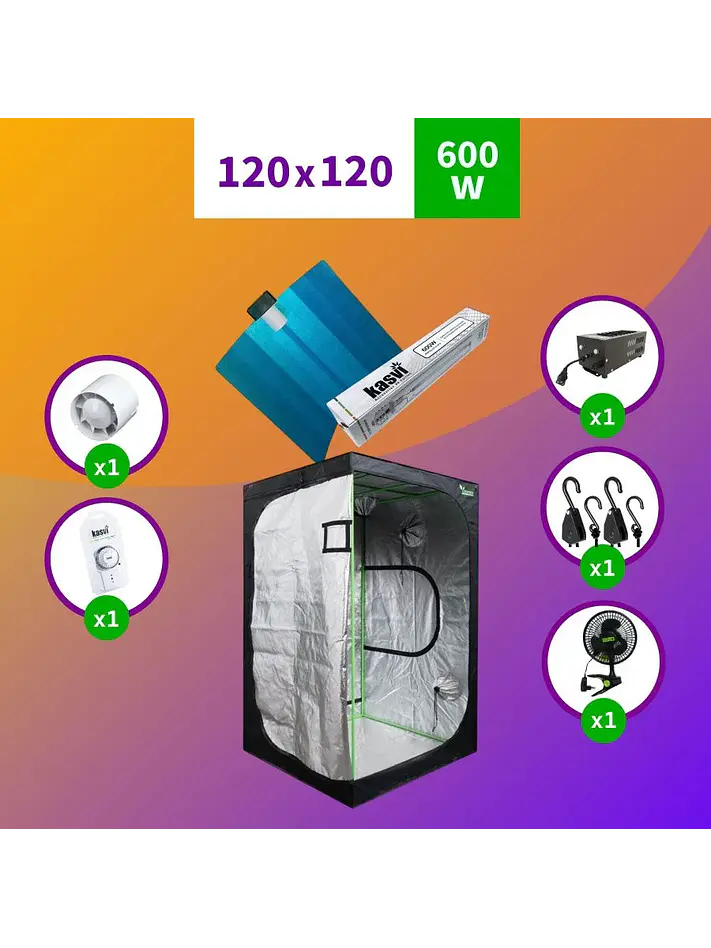Pack Sodio 120X120 Medio Hps - 600W 1