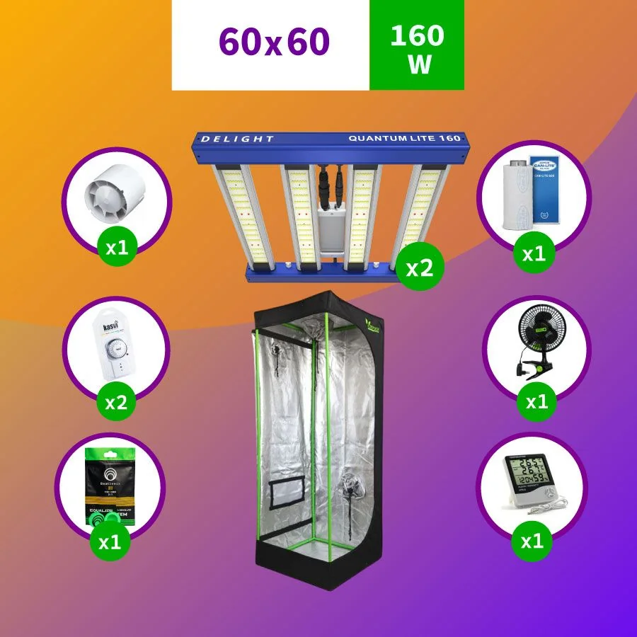 Kit Indoor Apollo Evolution Completo 60X60X160 - 120W 1