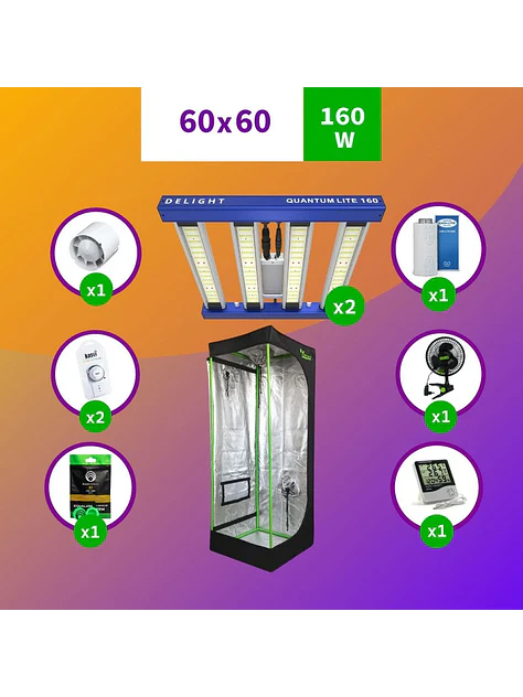 Kit Indoor Apollo Evolution Completo 60X60X160 - 120W 1