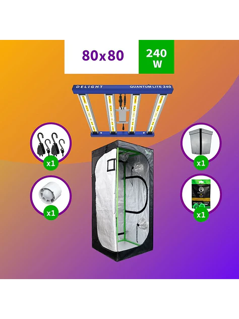 Kit Indoor Apollo Evolution Medio 80X80X160 - 280W 1