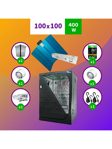 KIT INDOOR SODIO KASVI INICIAL 100X100X200 - 400W 1