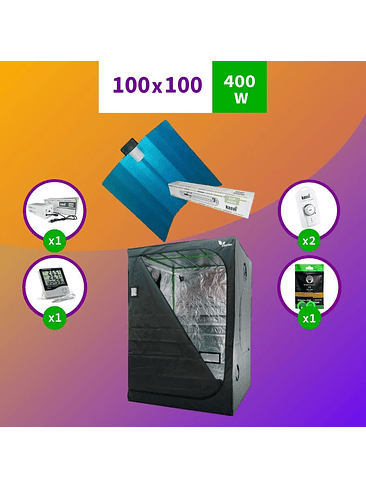 KIT INDOOR SODIO KASVI MEDIO 100X100X200 - 400W 1