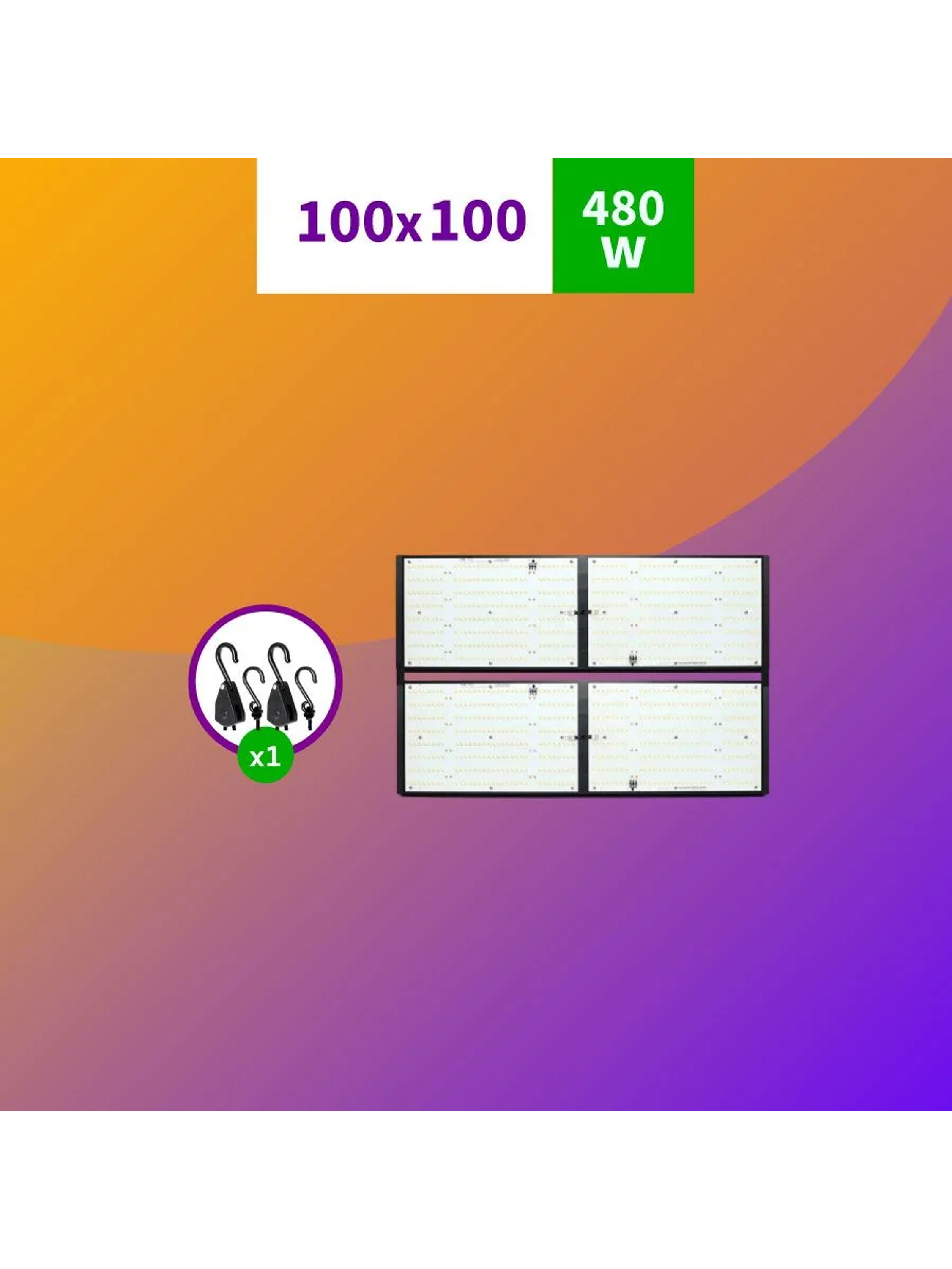 Kit Indoor Apollo Evolution Inicial 100X100X200 - 480W 1