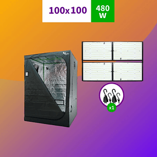 KIT INDOOR  PROFESIONAL APOLLO INICIAL 100X100X200 - 480W