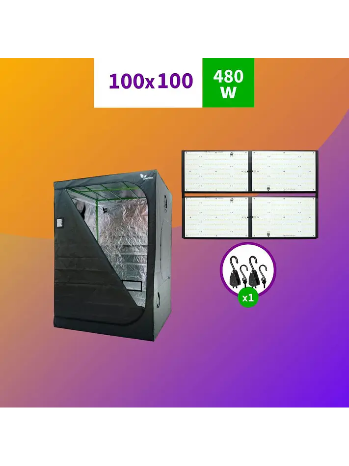 Kit Indoor  Profesional Apollo Inicial 100X100X200 - 480W 1