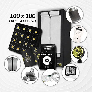 KIT INDOOR PROFESIONAL APOLLO COMPLETO 100X100X200 - 480W