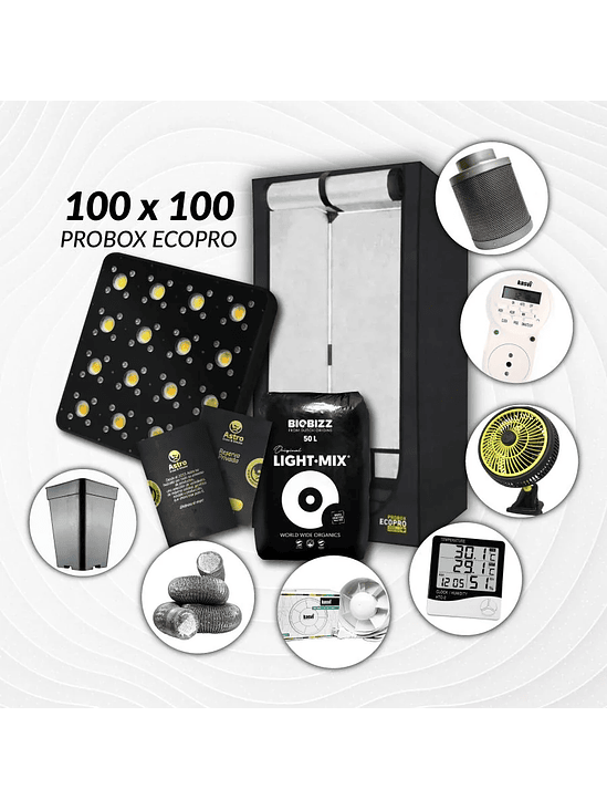 KIT INDOOR PROFESIONAL APOLLO COMPLETO 100X100X200 - 480W 1