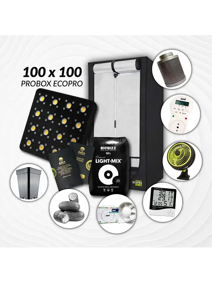 Kit Indoor Profesional Apollo Completo 100X100X200 - 480W 1