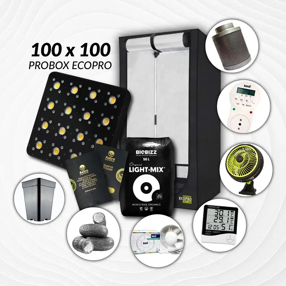 Kit Indoor Profesional Apollo Completo 100X100X200 - 480W 1