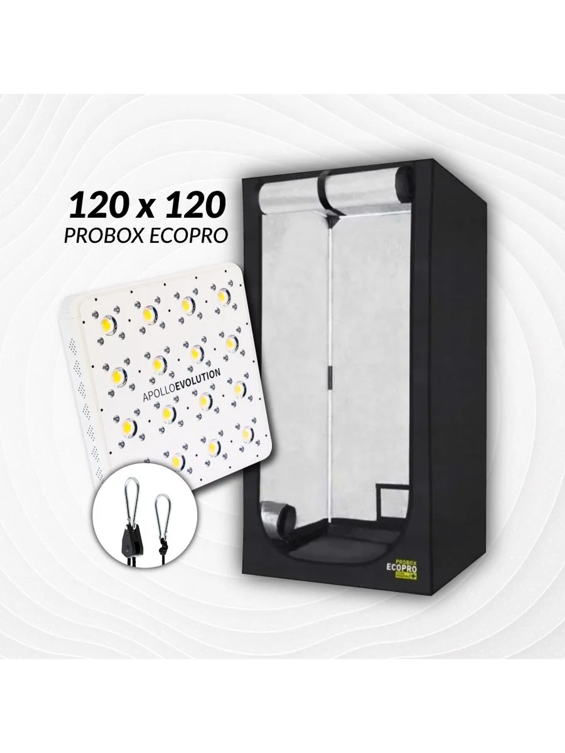 Kit Indoor Apollo Evolution Inicial 120X120X200 - 480W 1