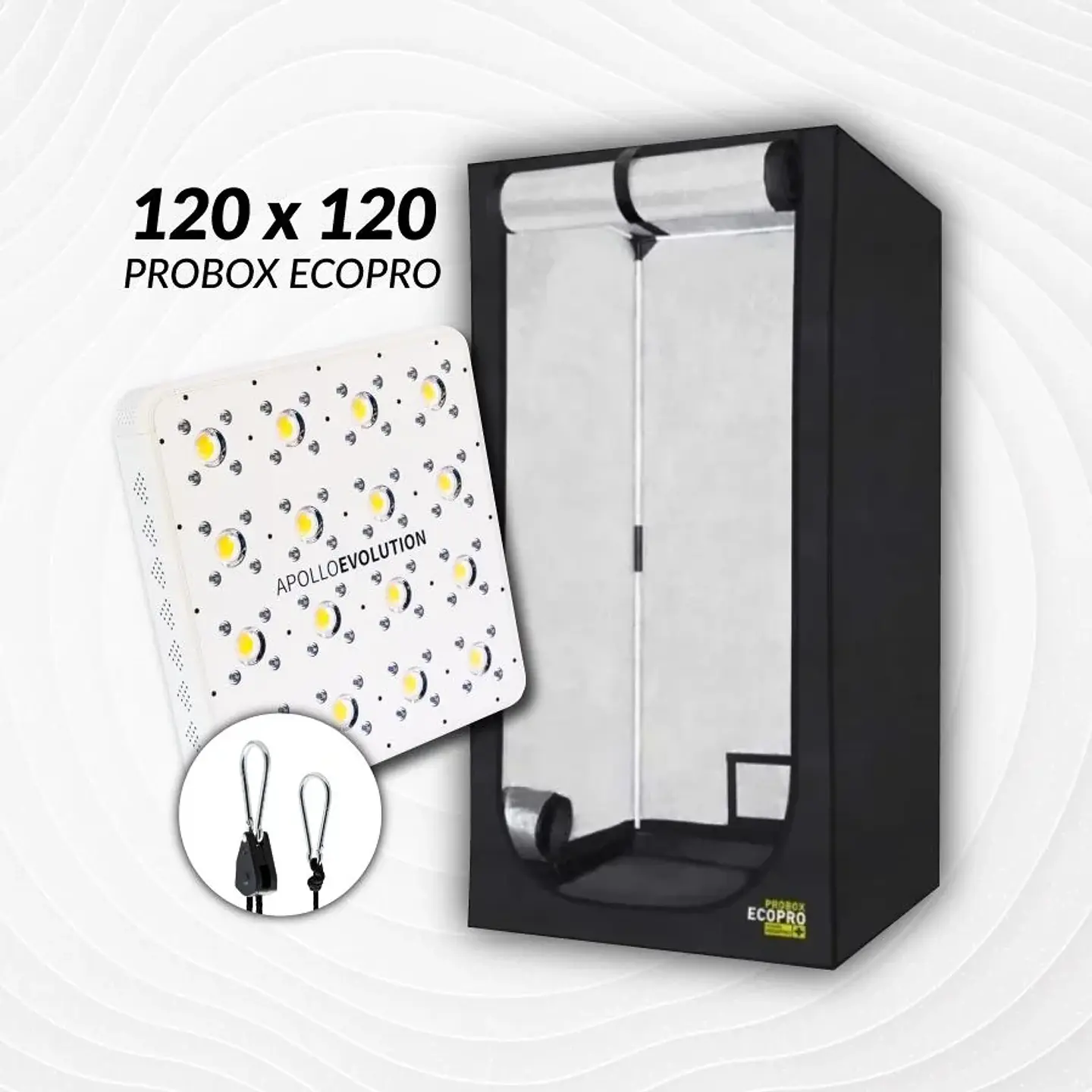 Kit Indoor Apollo Evolution Inicial 120X120X200 - 480W 1