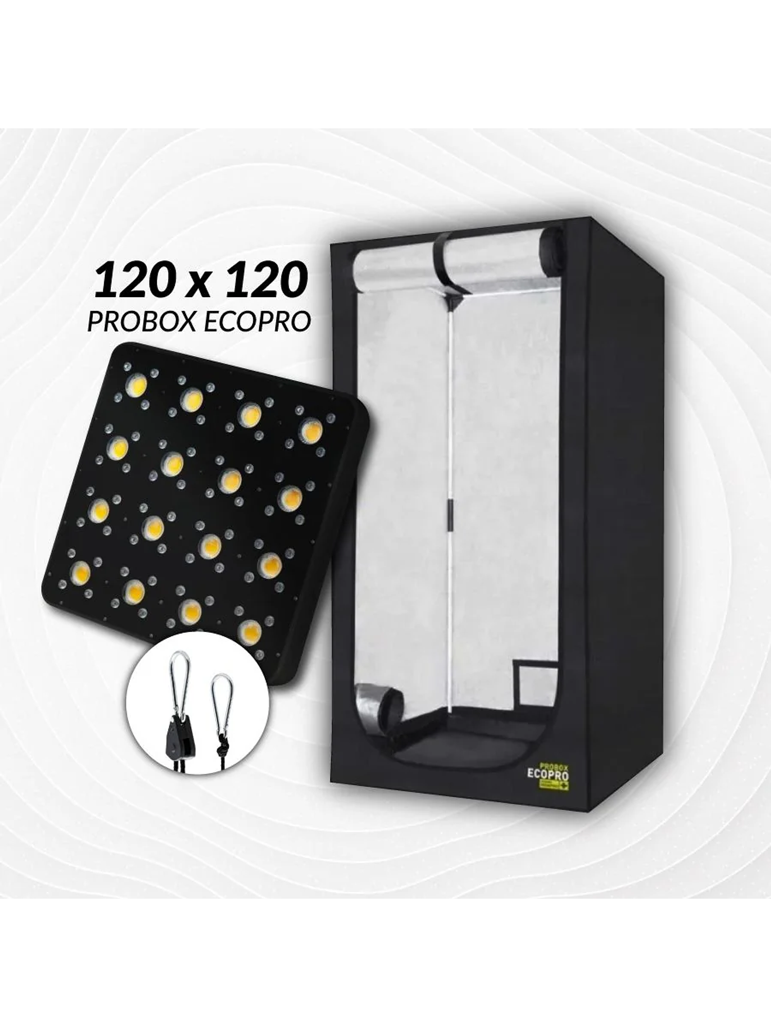 Kit Indoor Profesional Apollo Inicial 120X120X200 - 480W 1