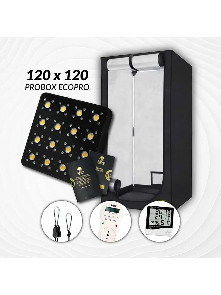 Kit Indoor Profesional Apollo Medio 120X120X200 - 480W 1