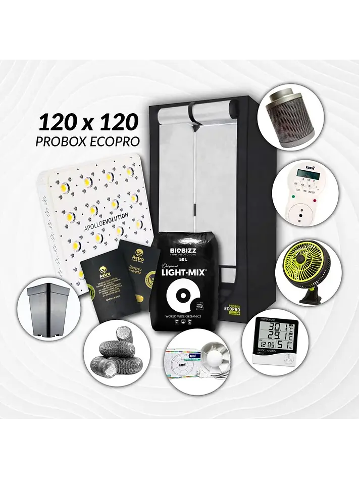 Kit Indoor Apollo Evolution Completo 120X120X200 - 480W 1