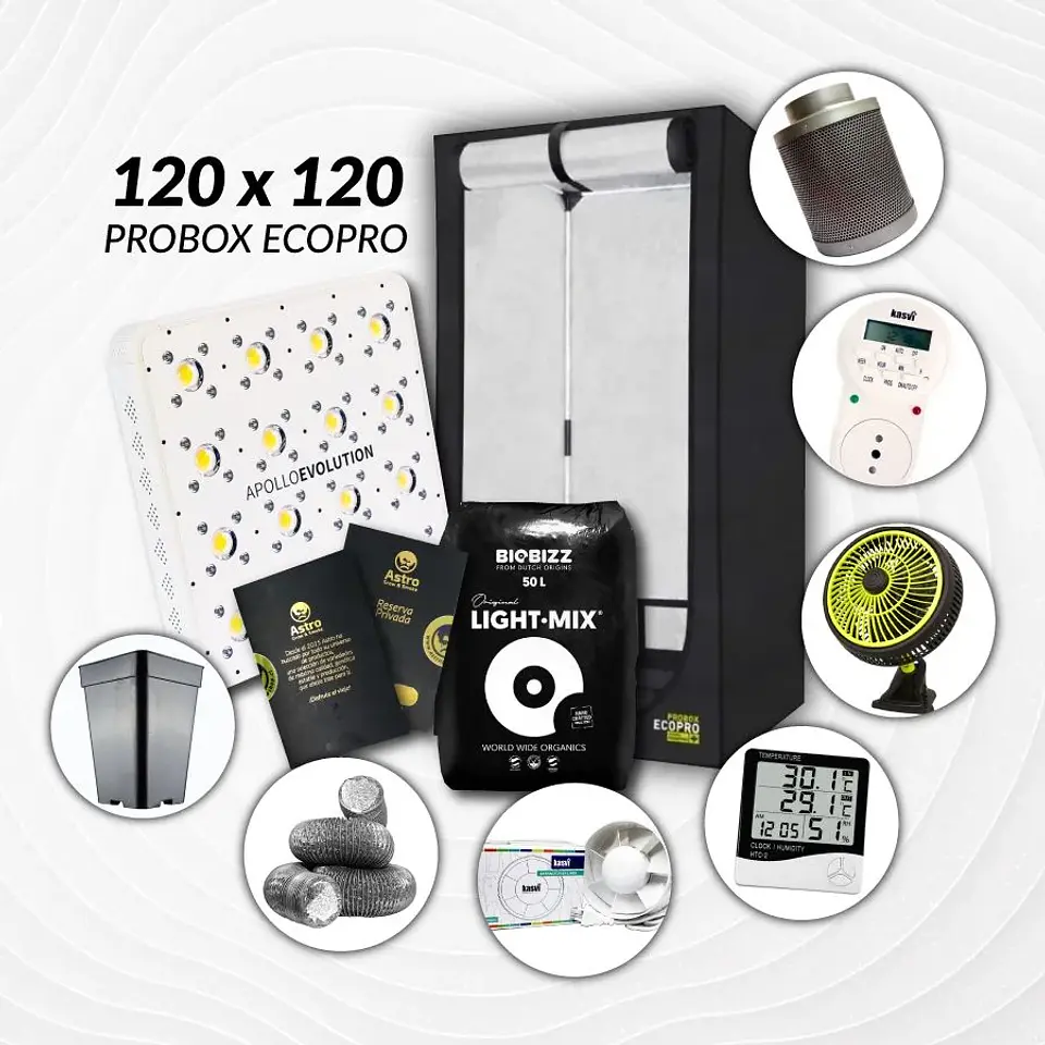 Kit Indoor Apollo Evolution Completo 120X120X200 - 480W 1