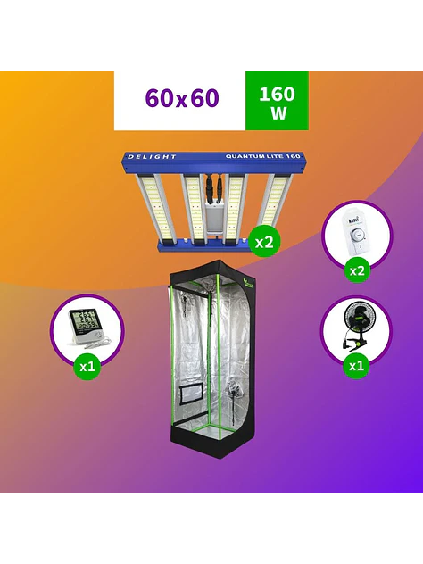 Kit Indoor Medio Apollo Evolution 60X60X160 - 120W 1
