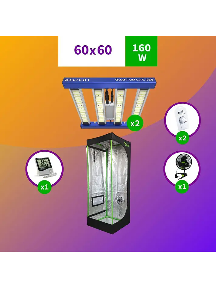 Kit Indoor Medio Apollo Evolution 60X60X160 - 120W 1