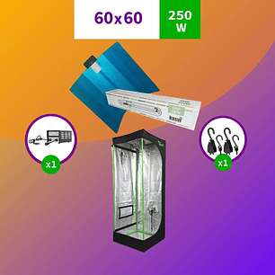 KIT INDOOR SODIO INICIAL 60X60X160 250W