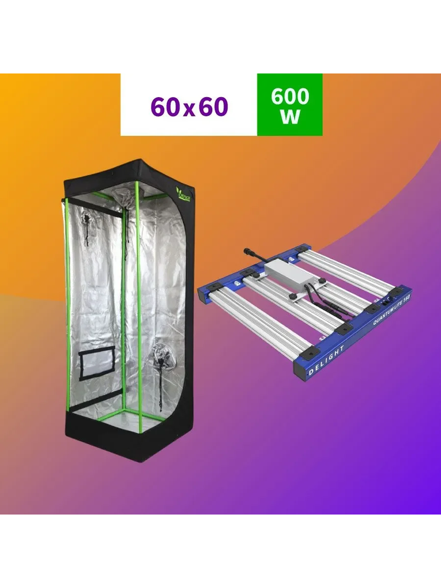 Pack 60X60 Led Quantum Lite 160W 1