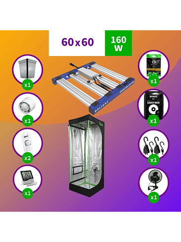 PACK LED INDOOR 60X60 APOLLO EVOLUTION PRO 4 - 150W FULL 1