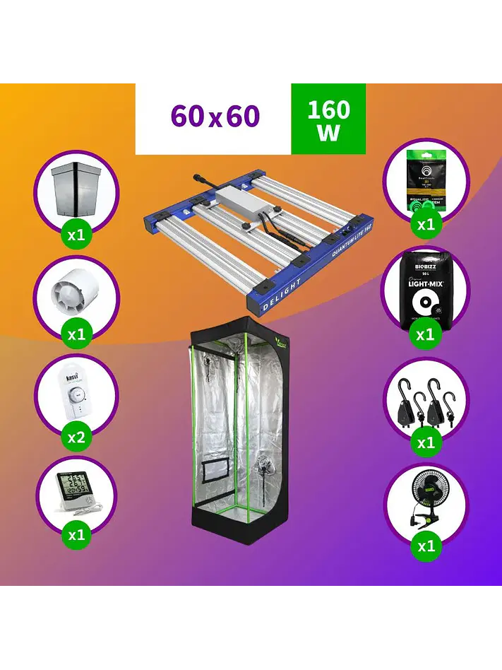 Pack Led Indoor 60X60 Apollo Evolution Pro 4 - 150W Full 1