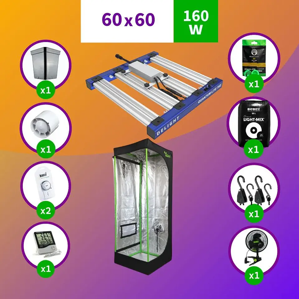 Pack Led Indoor 60X60 Apollo Evolution Pro 4 - 150W Full 1
