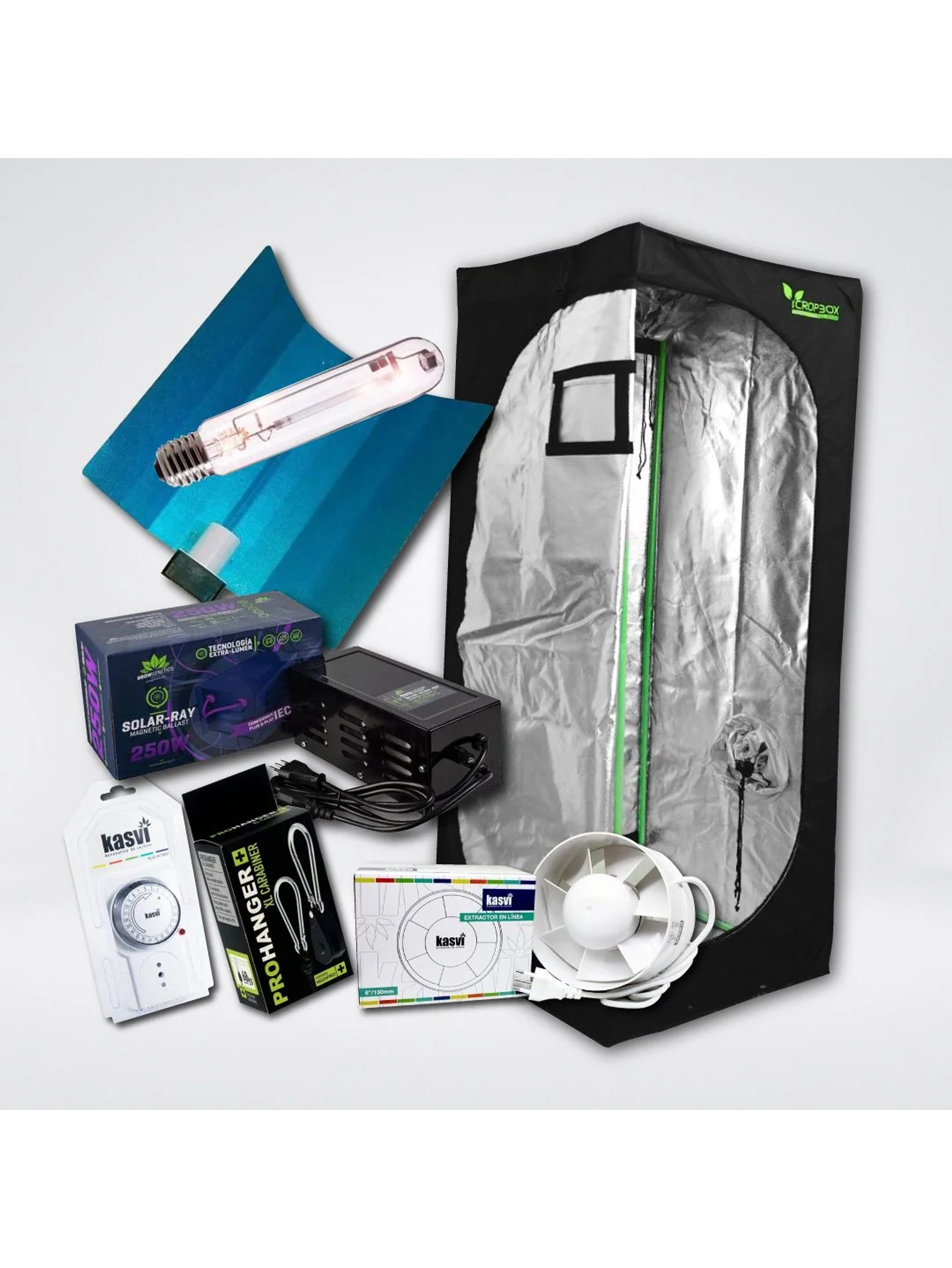 Kit Básico Light Indoor Sodio 80X80X160 250W 1