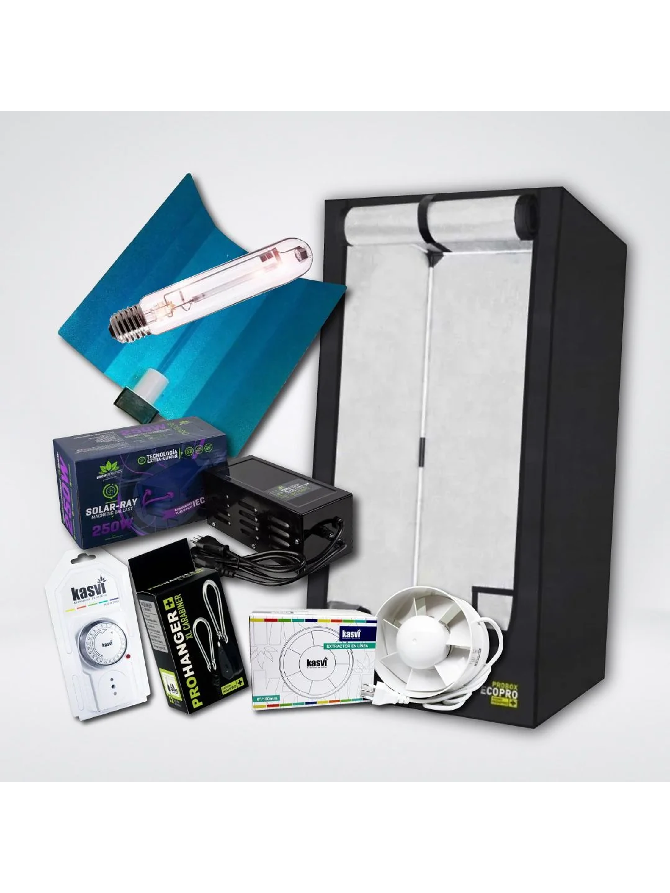 Kit Básico Indoor Sodio 80X80X160 250W 1