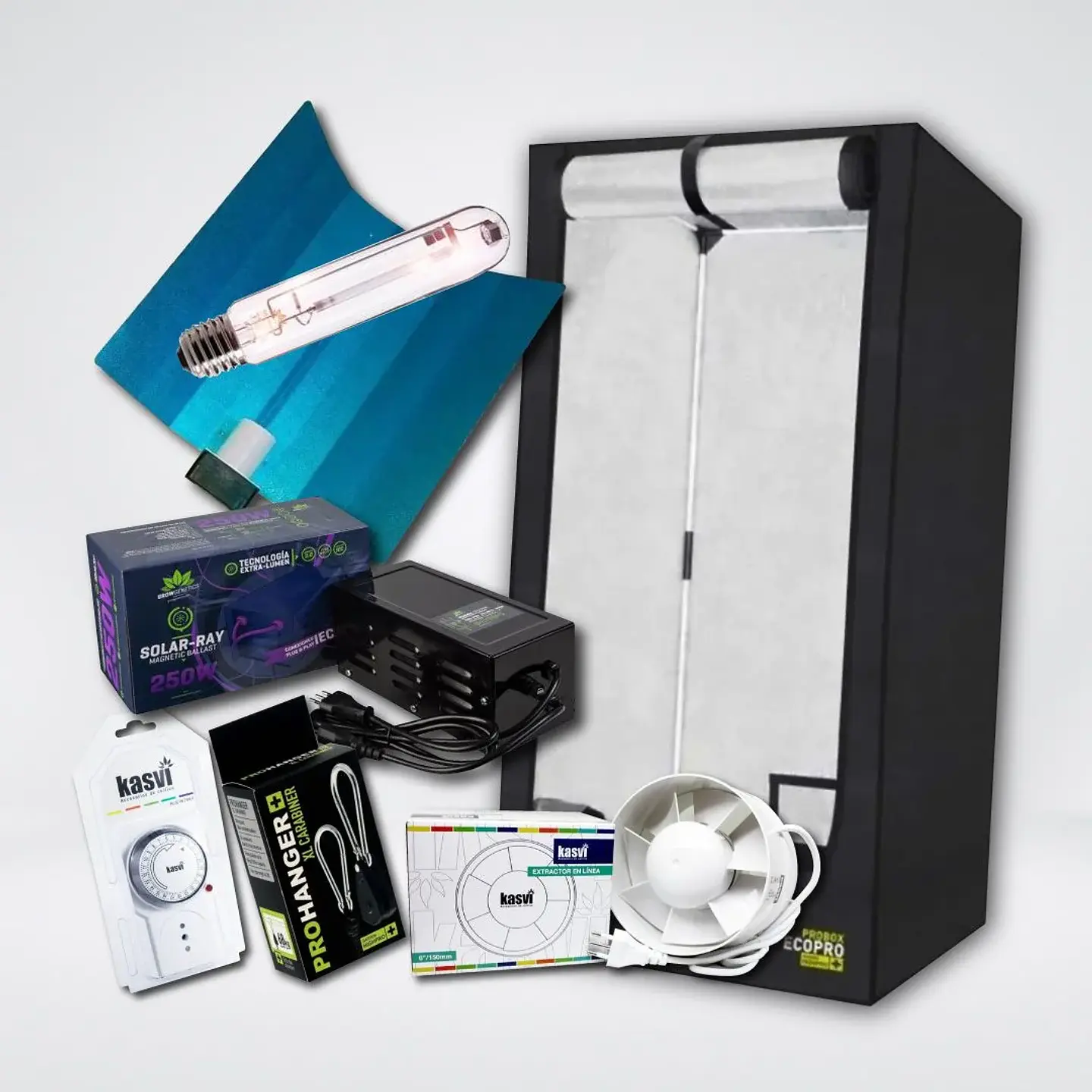 Kit Básico Indoor Sodio 80X80X160 250W 1