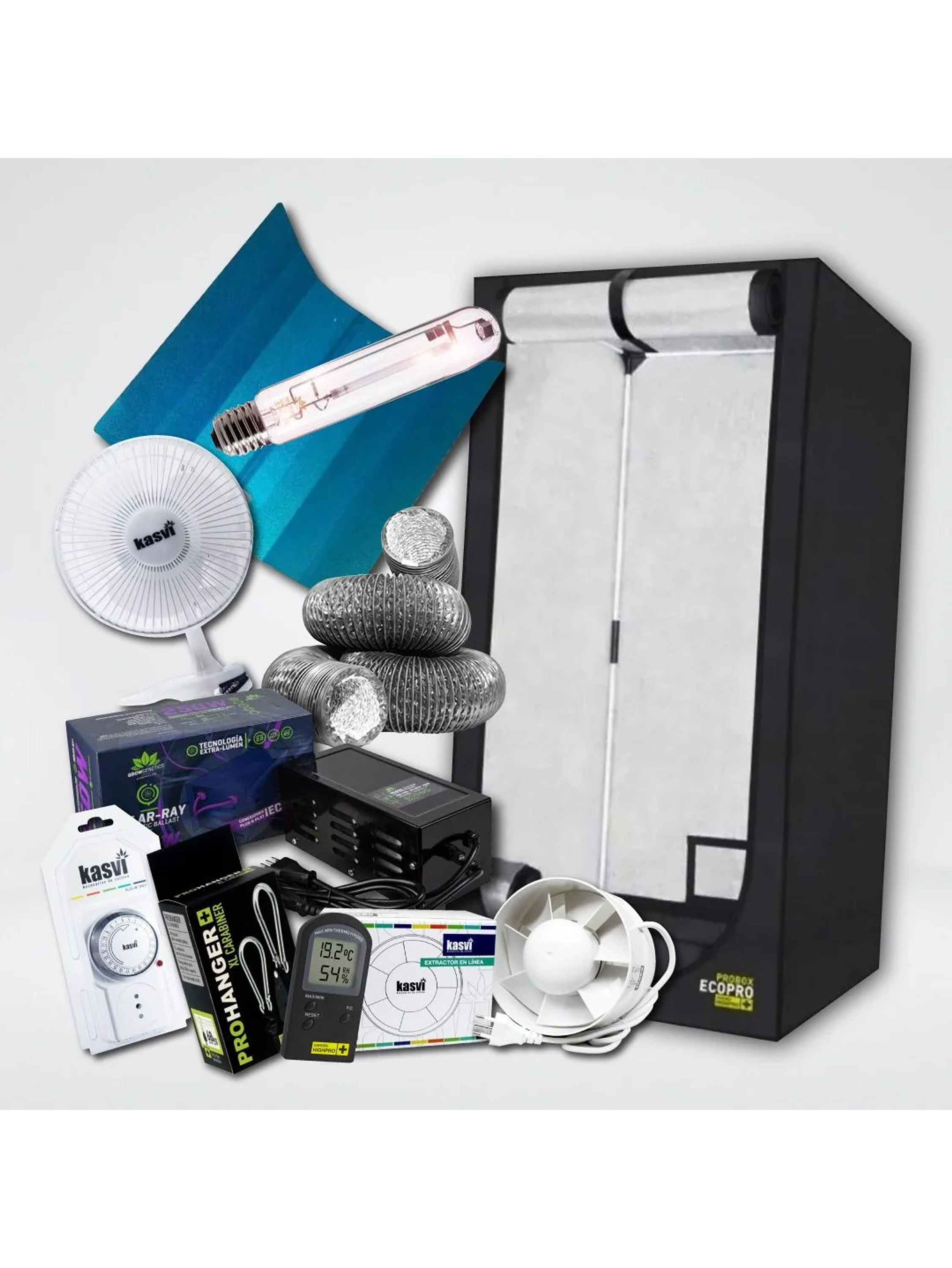 Kit Medio Indoor Sodio 80X80X160 250W 1