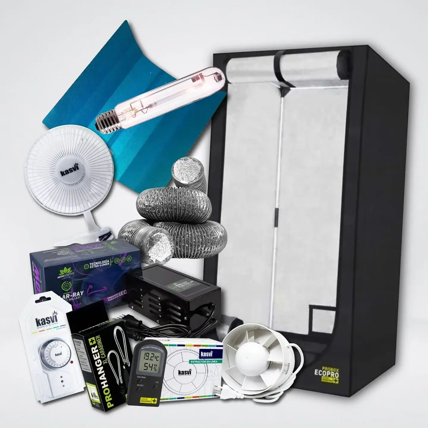 Kit Medio Indoor Sodio 80X80X160 250W 1
