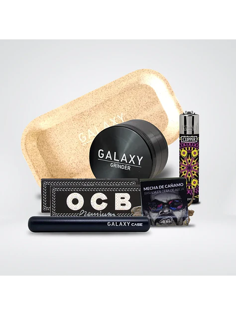 Pack Moledor Aluminio Case Negro 38Mm -Galaxy 1