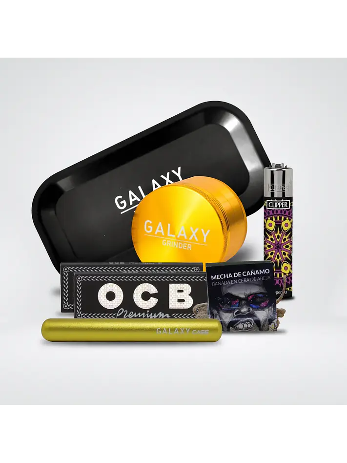 Pack Moledor Aluminio Case Gold 38Mm -Galaxy 1