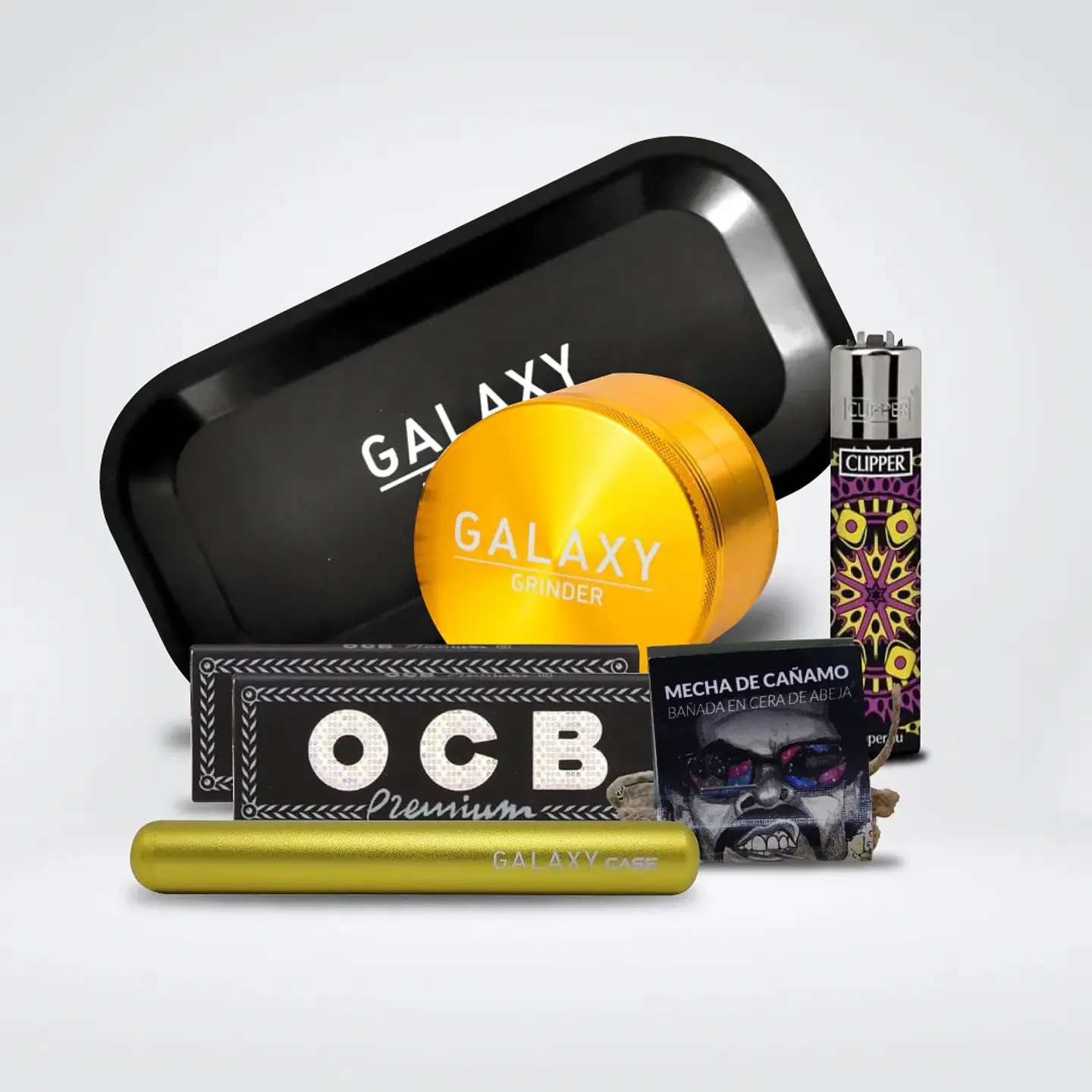 Pack Moledor Aluminio Case Gold 38Mm -Galaxy 1