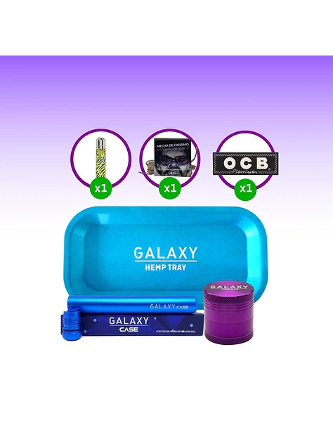 Pack Moledor Aluminio Case Purple 38Mm -Galaxy 1