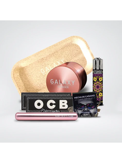 Pack Moledor Aluminio Case Rose Gold 38Mm -Galaxy 1